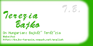 terezia bajko business card